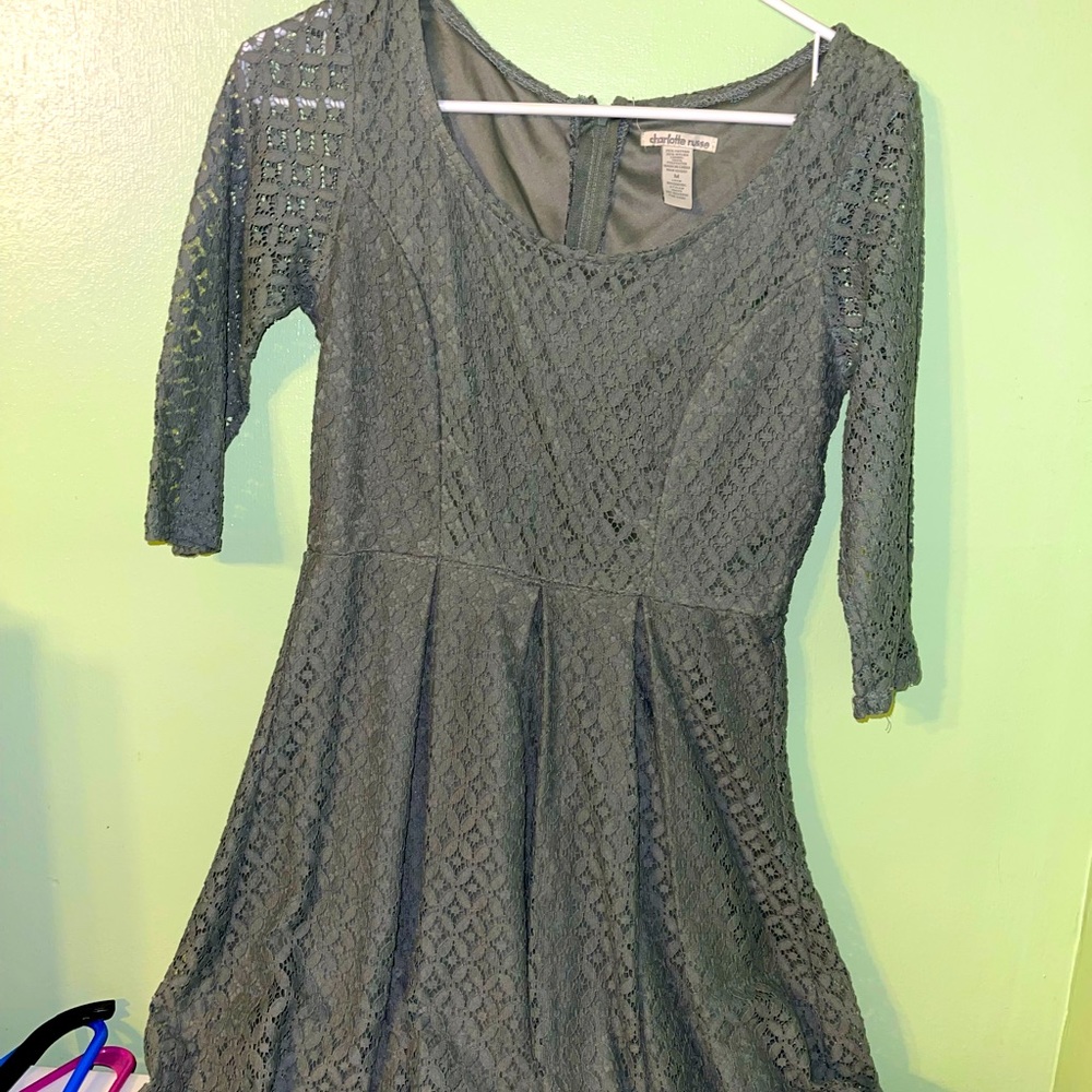 Charlotte Russe olive green dress. Size medium